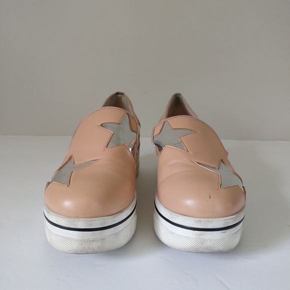 Stella McCartney Star Binx Slip-on Loafers Platform Sneakers Sz 36 US 6 Peach - Picture 8 of 16